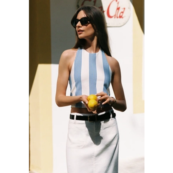 Anthropologie Tops - Anthropologie Bishop + Young Striped Tank in Blue